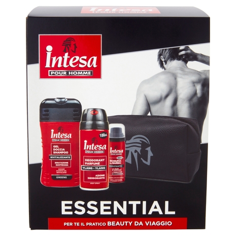 Intesa Pour Homme Essential Gel Doccia Shampoo + Deodorant Parfumé Ylang-Ylang + Schiuma da Barba
